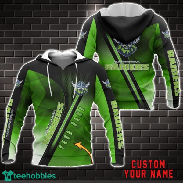 Canberra Raiders 3D Hoodie All over Printed Unisex Hoodie Custom Name Product Photo 1