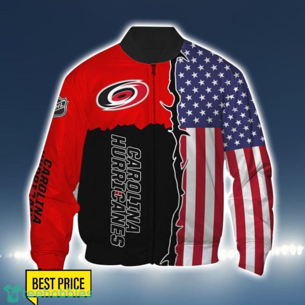 Carolina Hurricanes US Flag 3D All Over Printed T-shirt Hoodie Sweatshirt Product Photo 4