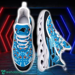 Carolina Panthers NFL Ball Pattern Black And White Clunky Max Soul Shoes Running Lover Gift Product Photo 2