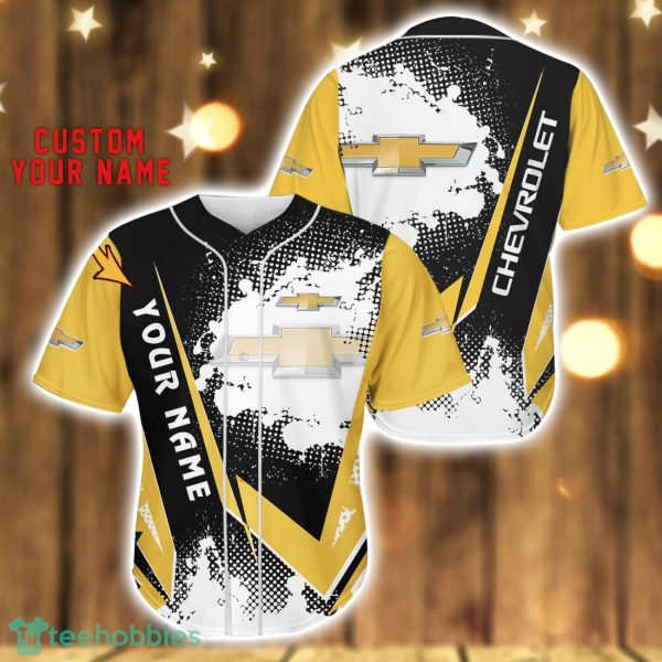 Chevrolet Baseball Jersey Shirt 3D Printing Gift For Car Lover Custom Name Gift Product Photo 1