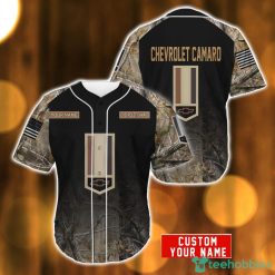 Chevrolet Camaro Hunting pattern 3D Baseball Jersey Shirt For Men And Women Car Lover Gift Custom Name Product Photo 1