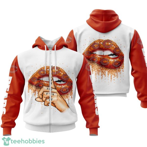 Chicago Bears Lips 3D Printing Hoodie For Men And Women Product Photo 2