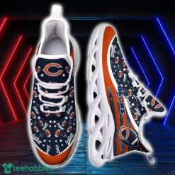 Chicago Bears NFL Ball Pattern Black And White Clunky Max Soul Shoes Running Lover Gift Product Photo 2