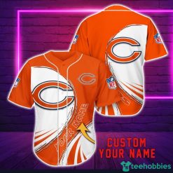 Chicago Bears Personalized Name 3D Baseball Jersey Shirt For Fans Product Photo 1
