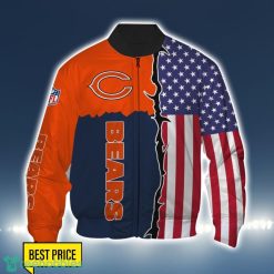 Chicago Bears US Flag 3D All Over Printed T-shirt Hoodie Sweatshirt Product Photo 4