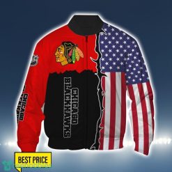 Chicago Blackhawks US Flag 3D All Over Printed T-shirt Hoodie Sweatshirt Product Photo 4