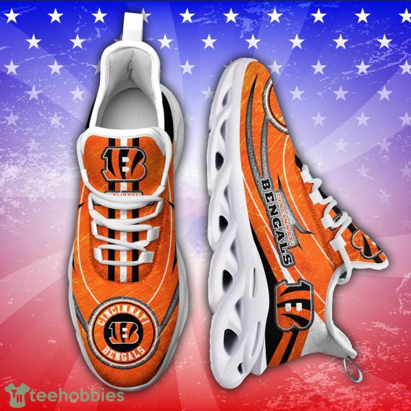 Cincinnati Bengals NFL Running Sneakers Max Soul Shoes Sport Season Gift Product Photo 1