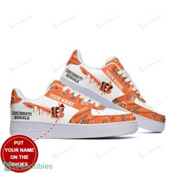Cincinnati Bengals Personalized Name Sneakers Air Force Shoes Sport Fans Dynamic Shoes Product Photo 3