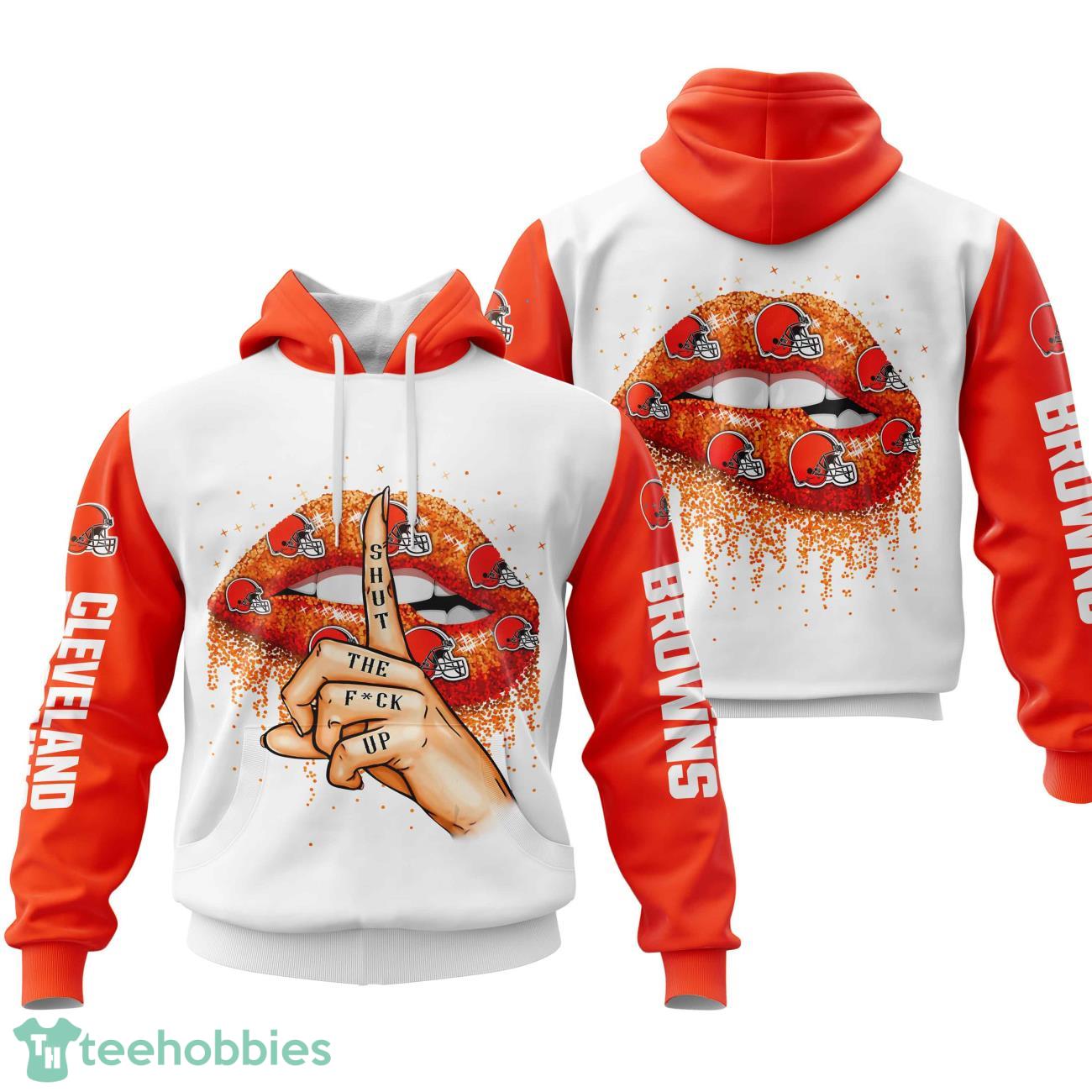 Cleveland Browns Lips 3D Printing Hoodie For Men And Women image Cleveland Browns Lips 3D Printing Hoodie For Men And Women Product Photo 1