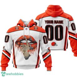 Cleveland Browns Sexy Lips Custom Name And Number 3D Hoodie Product Photo 1