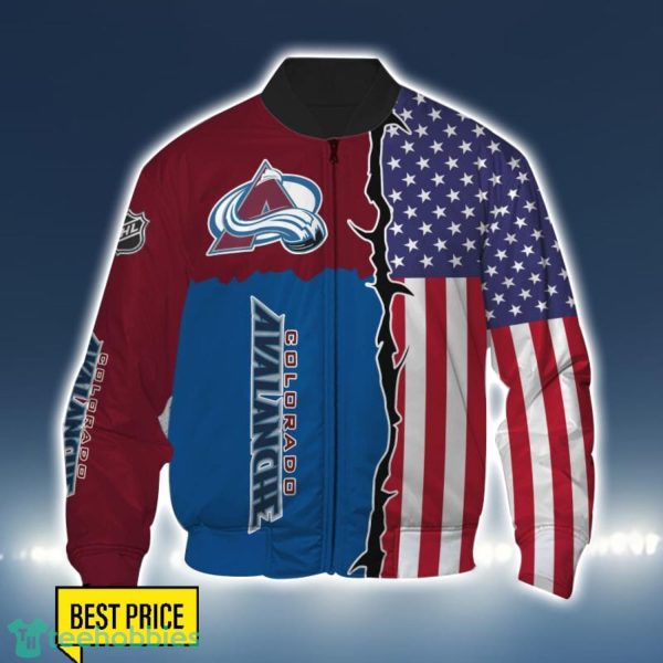Colorado Avalanche US Flag 3D All Over Printed T-shirt Hoodie Sweatshirt Product Photo 4