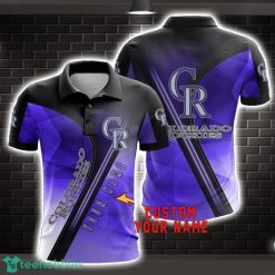 Colorado Rockies Sport Polo Shirt For Men Custom Name Product Photo 1