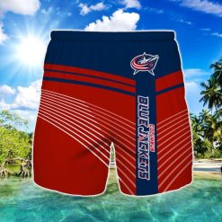 Columbus Blue Jackets Beach Short For Fans Summer Gift Product Photo 1