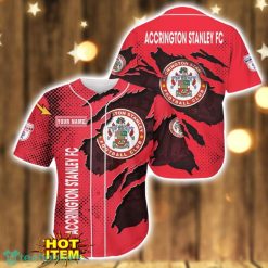 Custom Name Accrington Stanley 3D Printing Baseball Jersey Shirt Product Photo 1