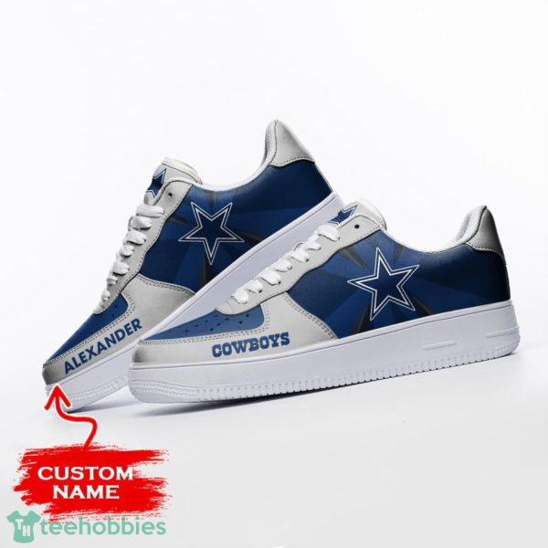 Dallas Cowboys Custom Air Force 1 Sneakers Custom Name Product Photo 3