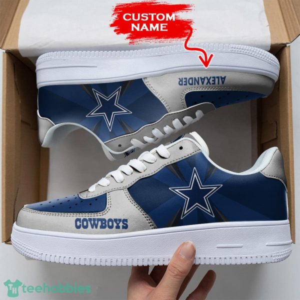 Dallas Cowboys Custom Air Force 1 Sneakers Custom Name Product Photo 1