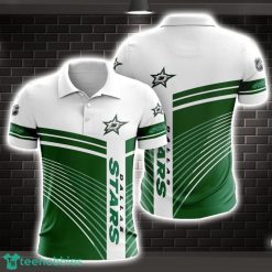 Dallas Stars Striped Style 3D Polo Shirt Shirt For Sport Golf Lover Product Photo 1