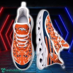 Denver Broncos NFL Ball Pattern Black And White Clunky Max Soul Shoes Running Lover Gift Product Photo 2
