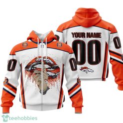 Denver Broncos Sexy Lips Custom Name And Number 3D Hoodie Product Photo 2