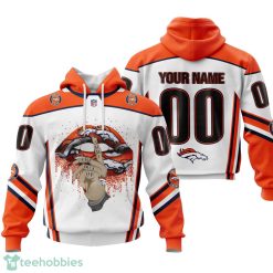 Denver Broncos Sexy Lips Custom Name And Number 3D Hoodie Product Photo 1