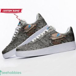 Detroit Lions Personalized Name Sneakers Air Force Shoes Sport Fans Hoilday Gift Product Photo 2