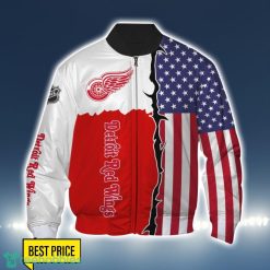Detroit Red Wings US Flag 3D All Over Printed T shirt Hoodie Sweatshirt image Detroit Red Wings US Flag 3D All Over Printed T-shirt Hoodie Sweatshirt Product Photo 4
