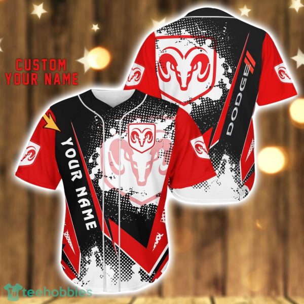 Dodge Baseball Jersey Shirt 3D Printing Gift For Car Lover Custom Name Gift Product Photo 1