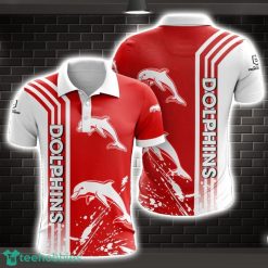 Dolphins Striped Fans Polo Shirt Shirt For Sport Golf Lover Product Photo 1