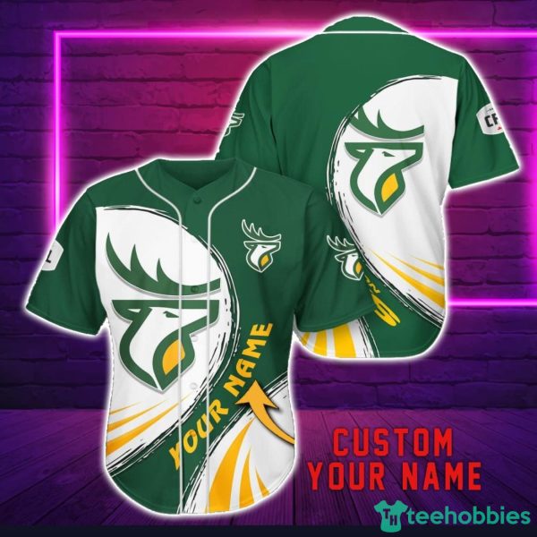 Edmonton Eskimos Personalized Name 3D Baseball Jersey Shirt For Fans Product Photo 1