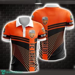 FC Lorient Striped Style 3D Polo Shirt Shirt For Sport Golf Lover Product Photo 1