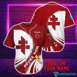 FC Metz Personalized Name 3D Baseball Jersey Shirt For Fans Product Photo 1