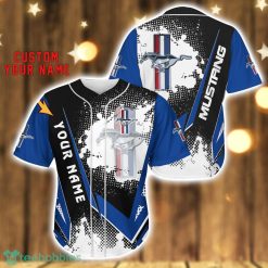 Ford Mustang Baseball Jersey Shirt 3D Printing Gift For Car Lover Custom Name Gift Product Photo 1