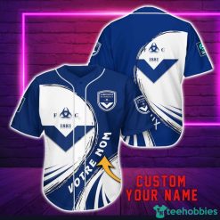 Girondins de Bordeaux Personalized Name 3D Baseball Jersey Shirt For Fans Product Photo 1