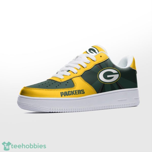 Green Bay Packers Custom Air Force 1 Sneakers Yellow Green Product Photo 2
