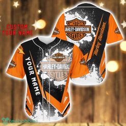 Harley-Davidson Baseball Jersey Shirt 3D Printing Gift For Car Lover Custom Name Gift Product Photo 1