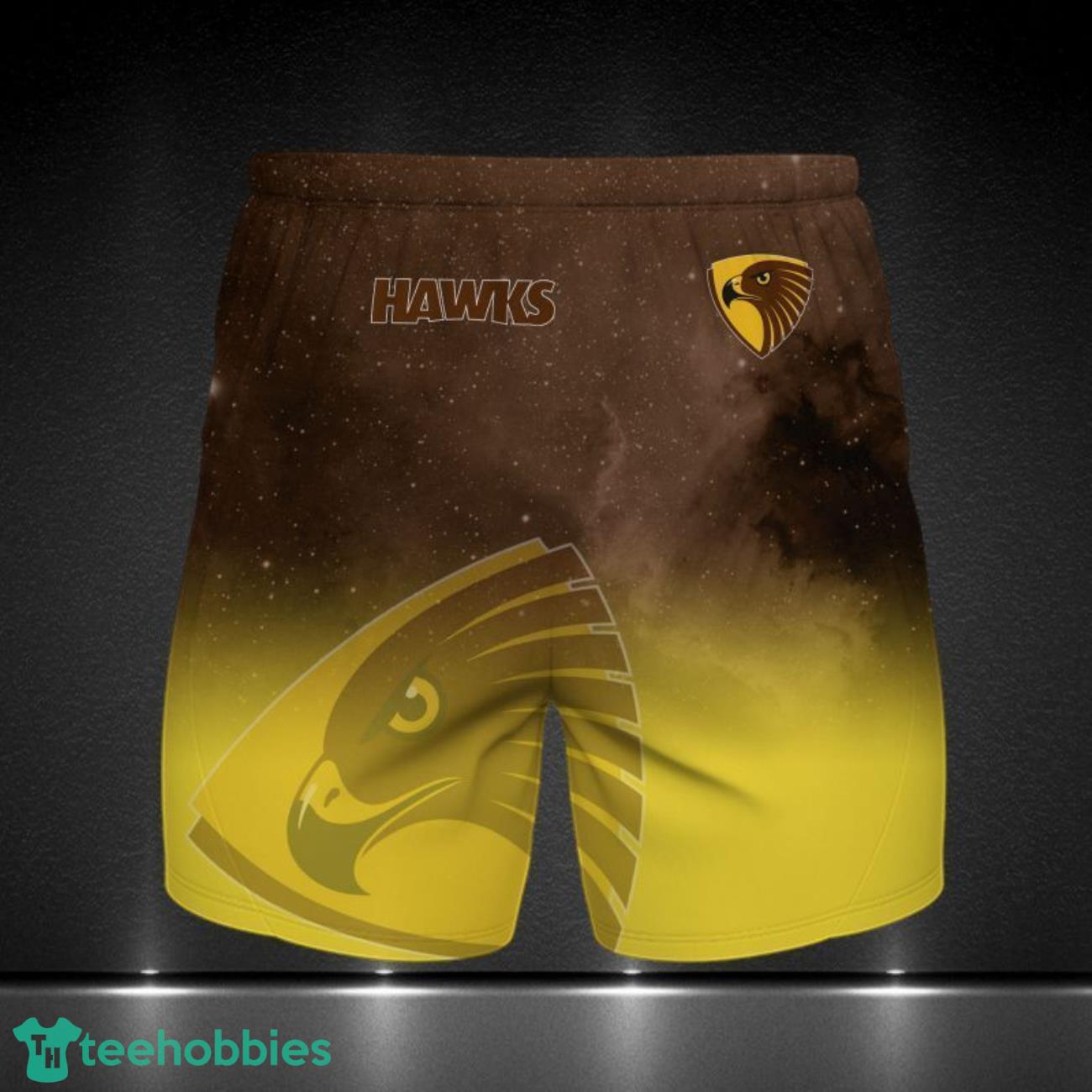 Hawthorn Football Club Printing 3D Beach Shorts For Men Summer Gift image Hawthorn Football Club Printing 3D Beach Shorts For Men Summer Gift Product Photo 1