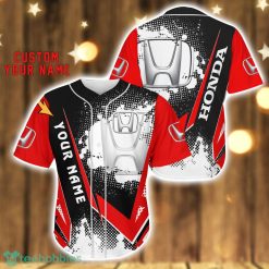 HONDA Baseball Jersey Shirt 3D Printing Gift For Car Lover Custom Name Gift Product Photo 1