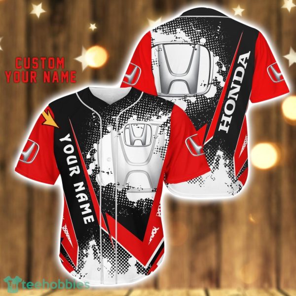 HONDA Baseball Jersey Shirt 3D Printing Gift For Car Lover Custom Name Gift Product Photo 1