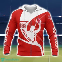 Houston Rockets 3D All Over Printed T-Shirt Sweatshirt Hoodie Product Photo 2
