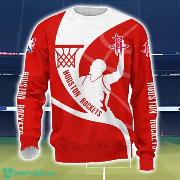 Houston Rockets 3D All Over Printed T-Shirt Sweatshirt Hoodie Product Photo 3