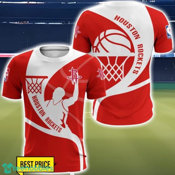 Houston Rockets 3D All Over Printed T-Shirt Sweatshirt Hoodie Product Photo 5