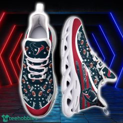 Houston Texans NFL Ball Pattern Black And White Clunky Max Soul Shoes Running Lover Gift Product Photo 2