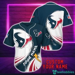 Houston Texans Personalized Name 3D Baseball Jersey Shirt For Fans Product Photo 1