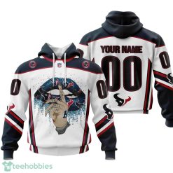 Houston Texans Sexy Lips Custom Name And Number 3D Hoodie Product Photo 1
