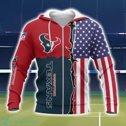 Houston Texans US Flag 3D All Over Printed T-shirt Hoodie Sweatshirt Product Photo 2