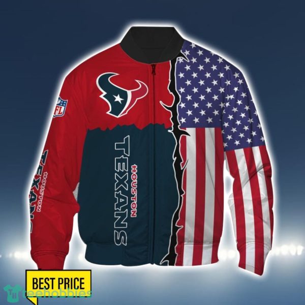 Houston Texans US Flag 3D All Over Printed T-shirt Hoodie Sweatshirt Product Photo 4