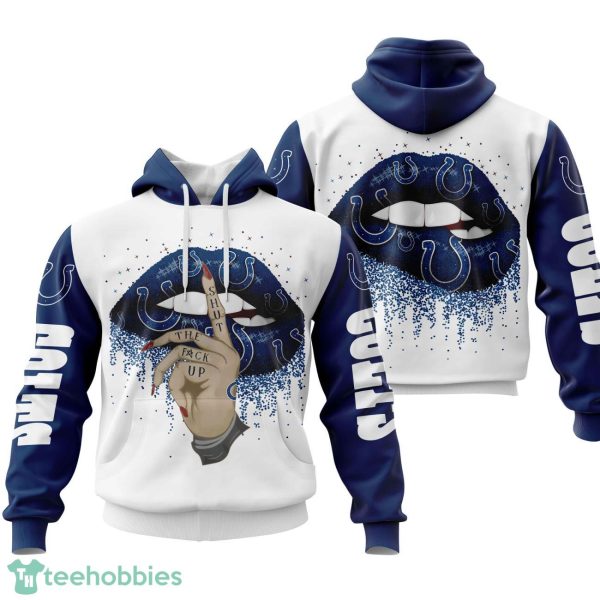 Indianapolis Colts Lips 3D Printing Hoodie For Men And Women Product Photo 1