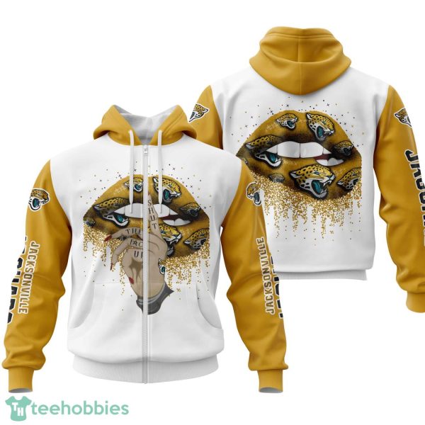 Jacksonville Jaguars Lips 3D Printing Hoodie For Men And Women Product Photo 2