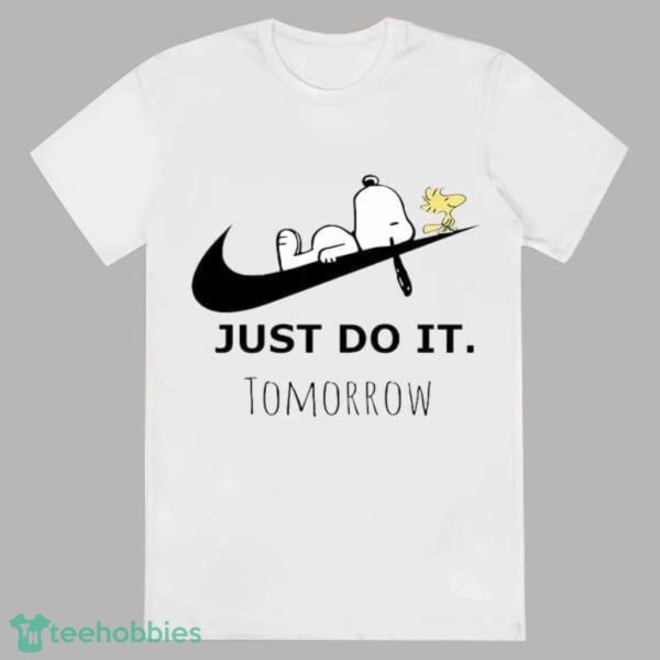 Just Do It Tomorrow Snoopy Nike Shirt Product Photo 1