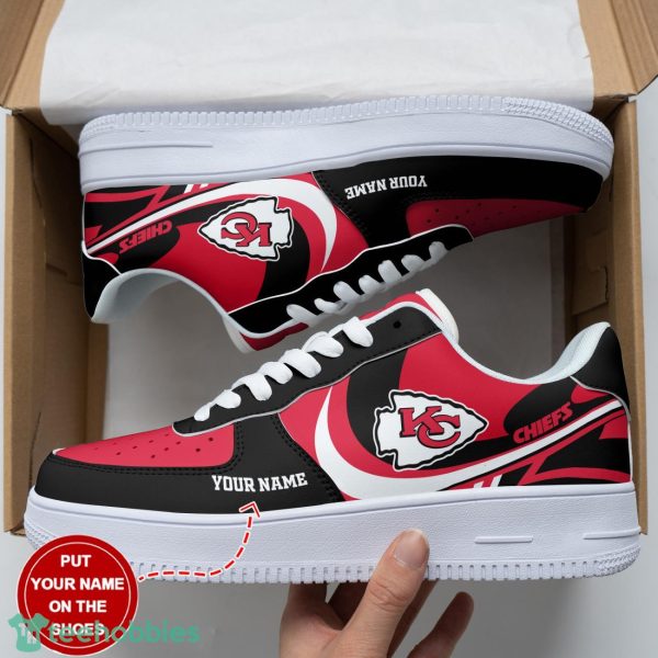 Kansas City Chiefs Personalized Name Sneakers Air Force Shoes Sport Fans Dynamic Shoes Product Photo 3